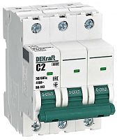 Выключатель автоматический DEKraft ВА-103 3п 2А C 6кА картинка